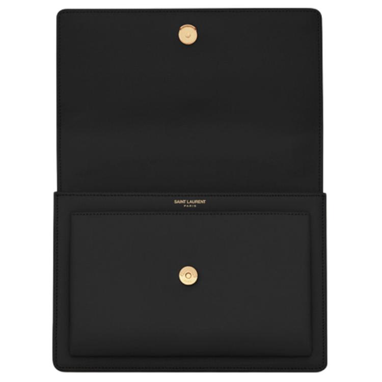 Saint Laurent Sunset Medium Chain Bag Black Women Shoulder_bags 442906-D420W-1000