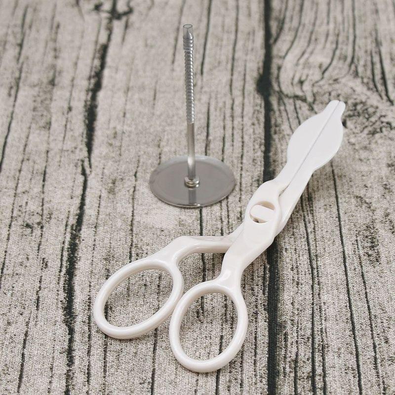 2шт торт украшения ногтей из нержавеющей стали торт цветок игла и пластиковые ножницы