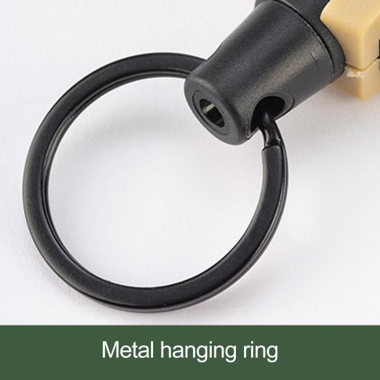 Ретрактор для нахлыстовой рыбалки, бейдж-ролик с тросом, многоцелевой, вращающийся на 360 градусов, брелок, карабин, товары для кемпинга