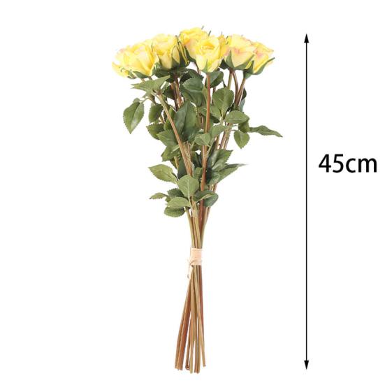 12шт искусственный цветок розы ручной работы домашний декор для свадебной вечеринки подарок на день Святого Валентина