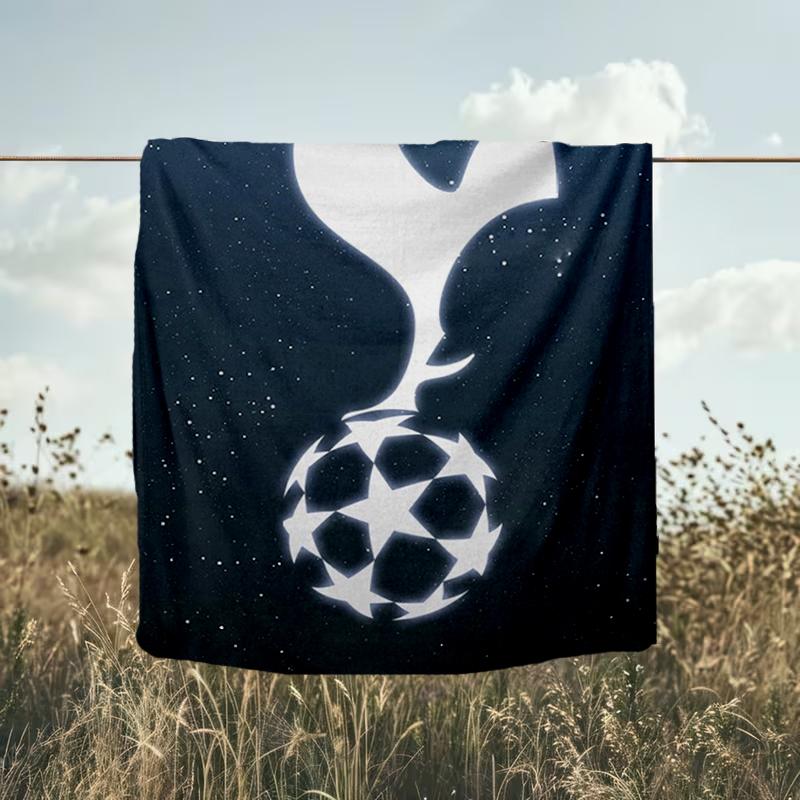 1PC Tottenham Hotspur F.C Design Printed Soft Flannel Blanket Throw for Adult Bedroom Living Room Sofa Camping Travel Fan gifts Christmas Gifts