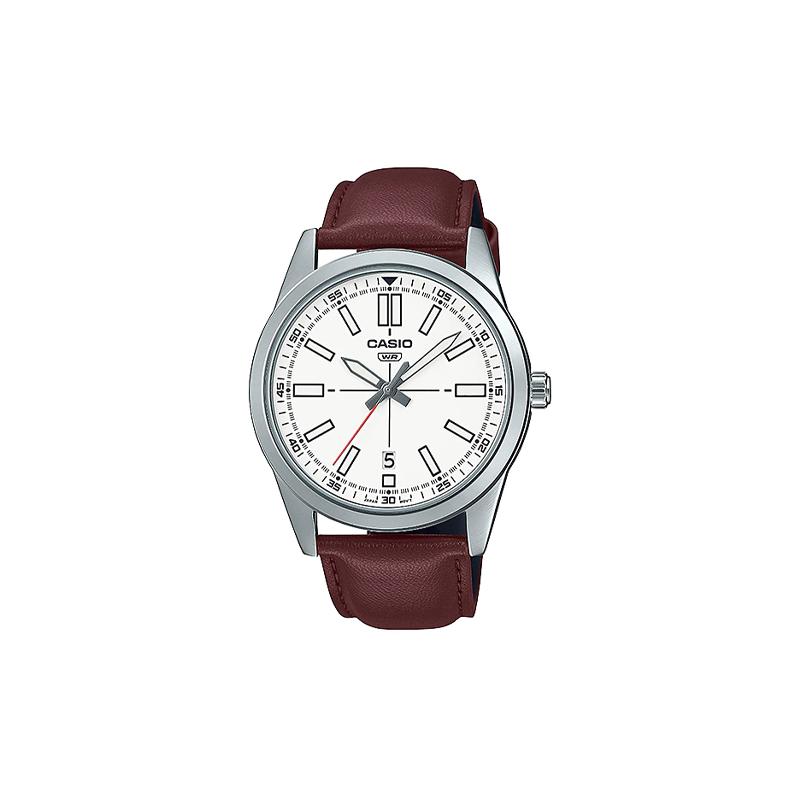Casio Серия CASIOSTANDARD простой модный классический повседневный отображение даты минеральное стекло общий статус времени водонепроницаемый кварцевый механизм MTP-VD02L-7E