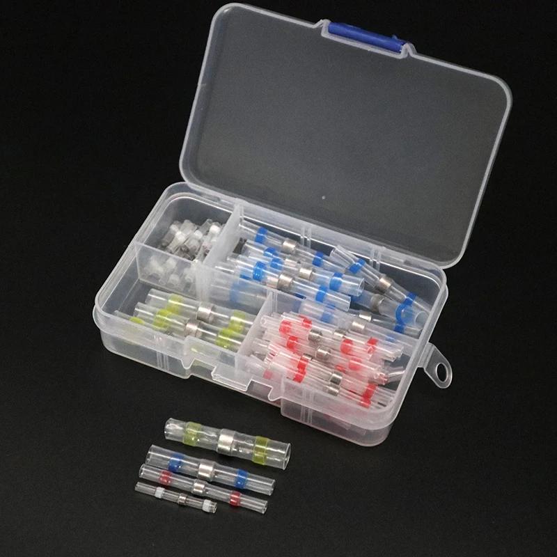 Heat Shrink Tube Kit Insulation Sleeving and Waterproof Solder Ring Terminal Insulated Butt Splices Wire Connectors Assorted Set