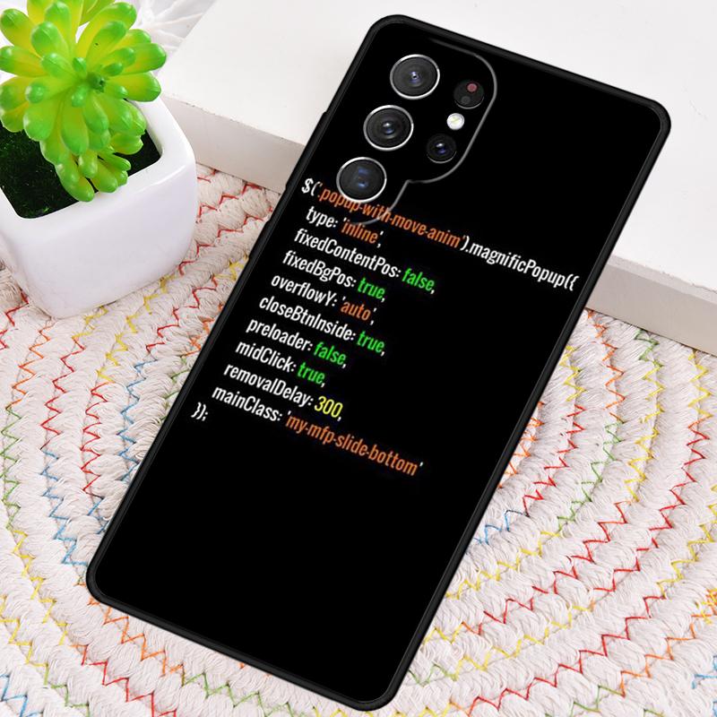 Программист Код дизайн ТПУ Чехол для телефона Для Samsung Galaxy note 10 pro S26 S25 S24 S23 S22 Ultra Plus S21 FE S20 Чехол