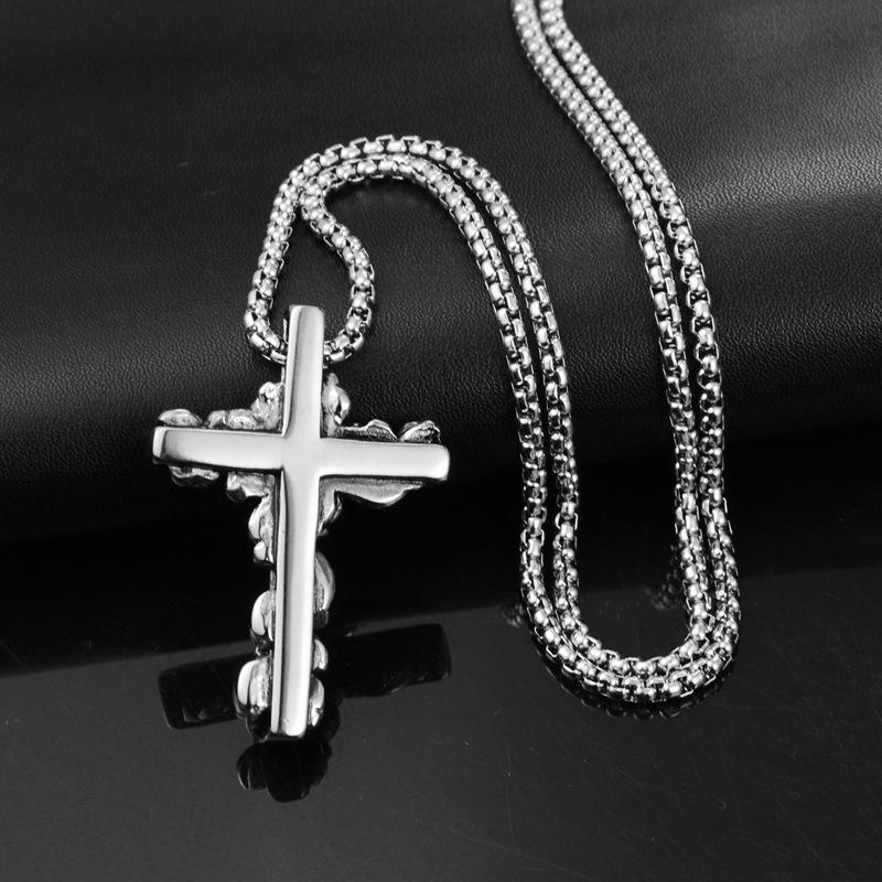 Hip Hop Multi Skull Cross Pendant Necklace For Men Women Stainless Steel Chain Punk Rock Rapper Unisex Jewelry Gifts