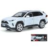 1/24 Scale Toyota RAV 4 Car Model Alloy Diecast Pull Back with Car Key Control Sound Light Model Scale Cars Kids Boys Toy Gifts