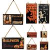 Wooden 10*20cm Halloween Hanging Board Decor Festival  Indoor and Outdoor Perfect Decoration Event Party Supplies