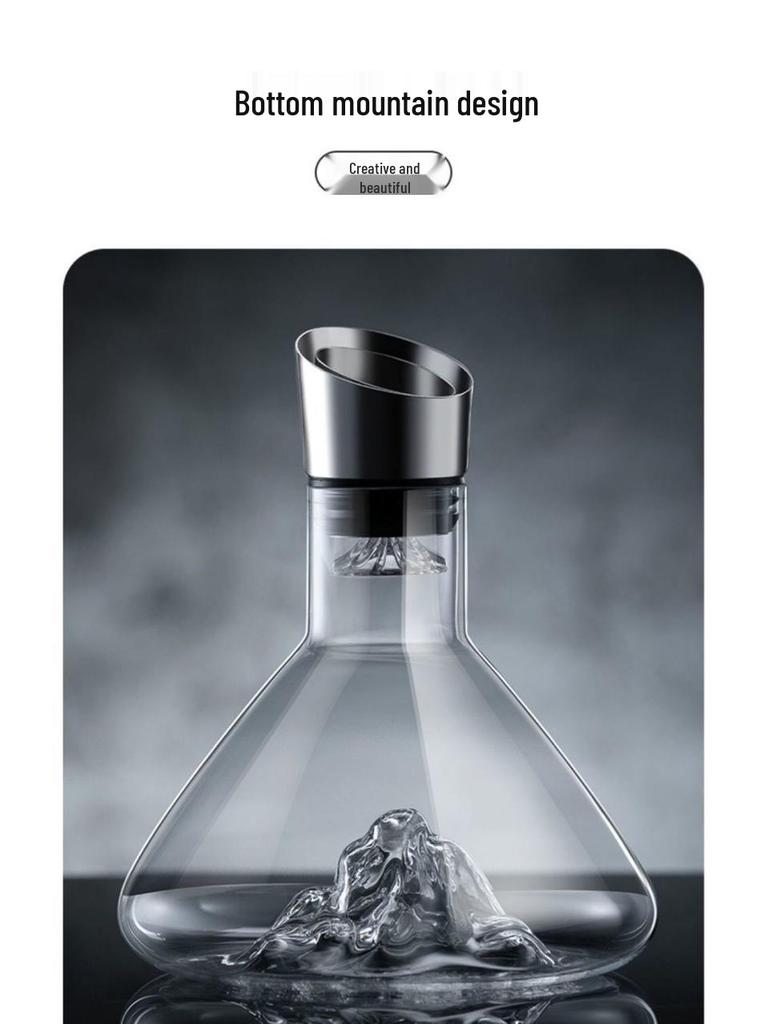 Набор декантеров «Ледник»: Премиальный хрустальный аэратор для вина и хранение