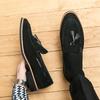 Fashion Men Shoes Casual Business Loafers Black Green Comfortable Lightweight Fashionable Matte Leather Shoes Social Shoes Sizes 38-46