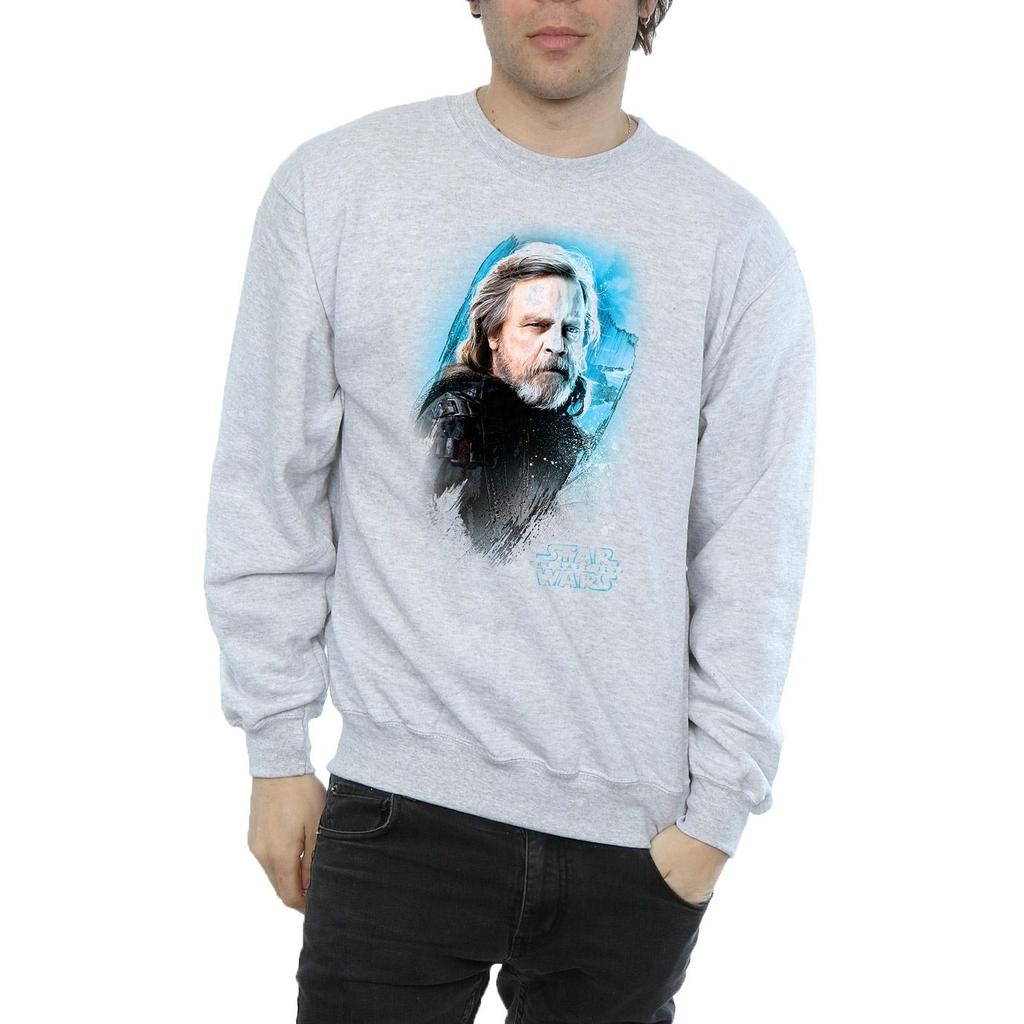 Star Wars Mens The Last Jedi Luke Skywalker Brushed Sweatshirt