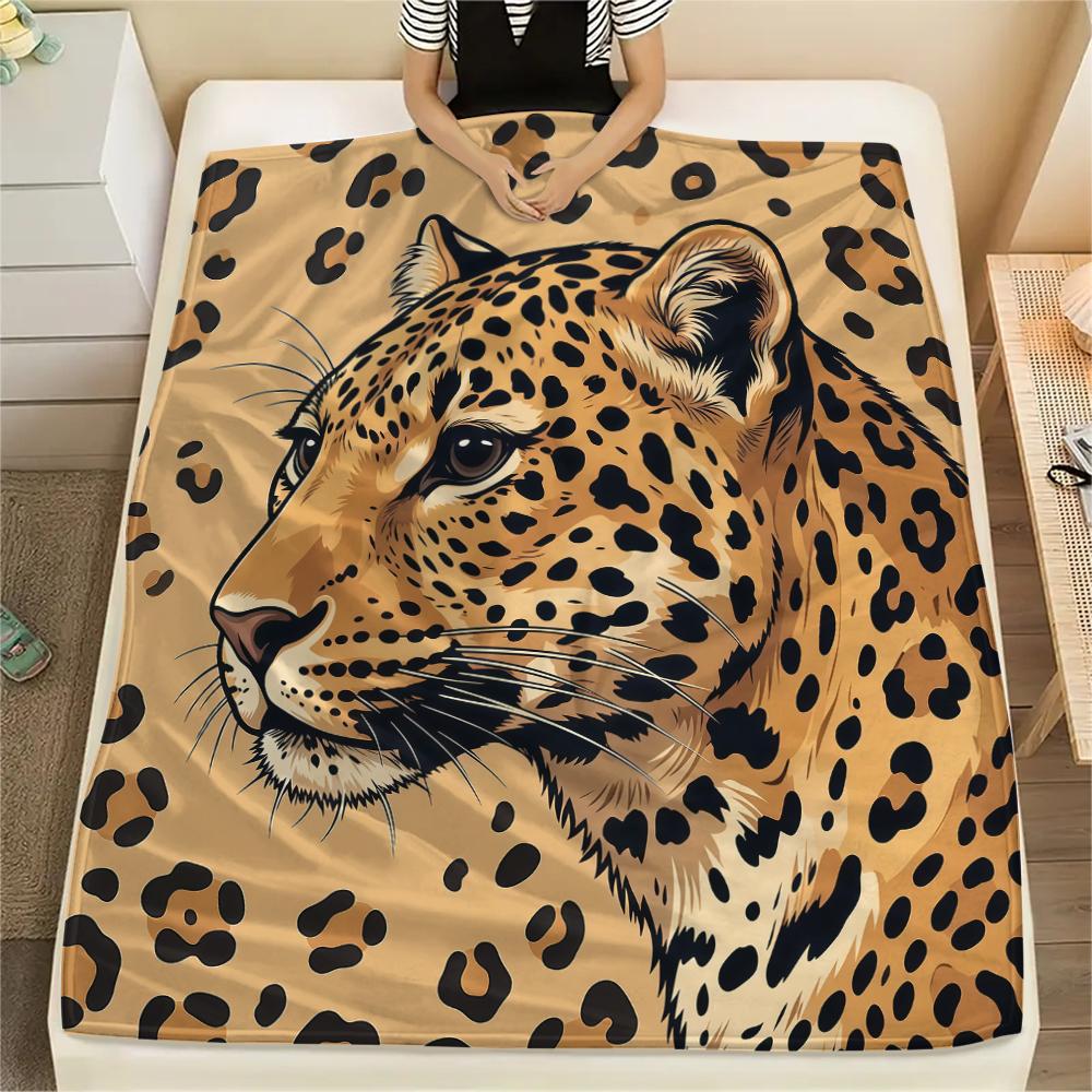 animal patterns Print Flannel Blanket High quality Comfortable for All Seasons Home Decor Warmth and Comfort Perfect for Christmas Gifts