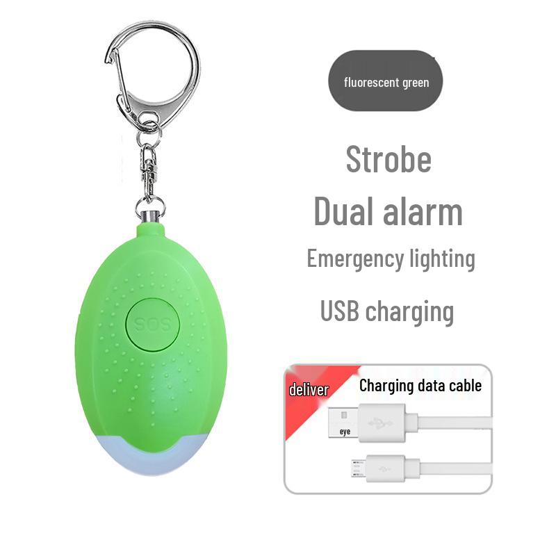 Светодиодная перезаряжаемая персональная уличная сигнализация с ночным предупреждающим светом для самозащиты ребенка
