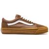 Vans Lx Old Skool Удобные Модные Низкие Кеды для Скейтбординга Унисекс Коричневый Белый VN000D560E01