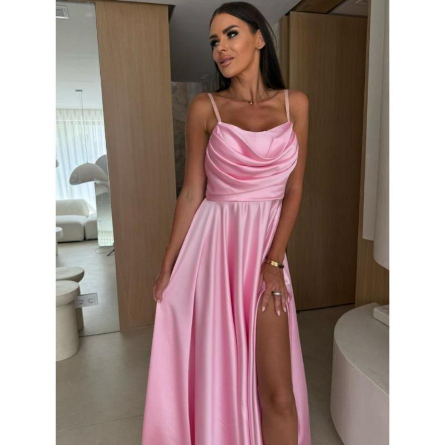 YYFS Женская мода лето весна сплошной цвет печати без рукавов подтяжки с высокой талией повседневные платья