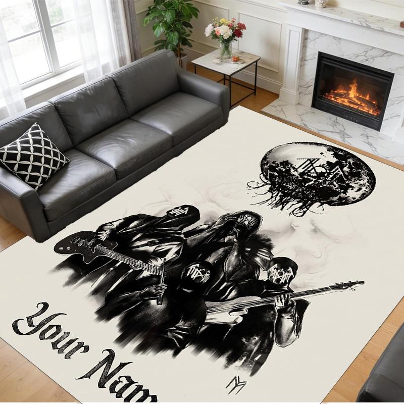 Crystal Velvet Rug Custom Name Text, Soft Non Slip Floor Mat Home DecorSleep Token