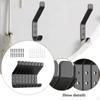 8x Coat Hooks Wall Mount Organizer Decor Space Saving Hangers behind Door for Closet