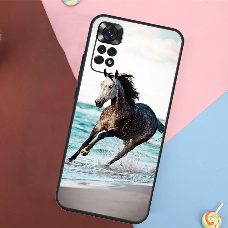 Чехол «Скачущая лошадь» для Xiaomi Redmi Note 13 Pro 14 12 11 9 10 9S 10S 11S 12S Redmi 10C 12C 13C 14C