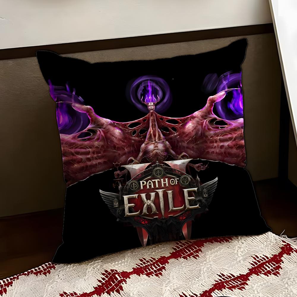 GamePath of Exile Cushion Cover Reversible Soft Durable Pillow Cover Home Car MultiScene Use for Daily Comfort