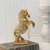 2026 Year Of Horse Wealth Resin Horse Statue Golden Ornaments For Home & Office Desktop Decor Photography Props