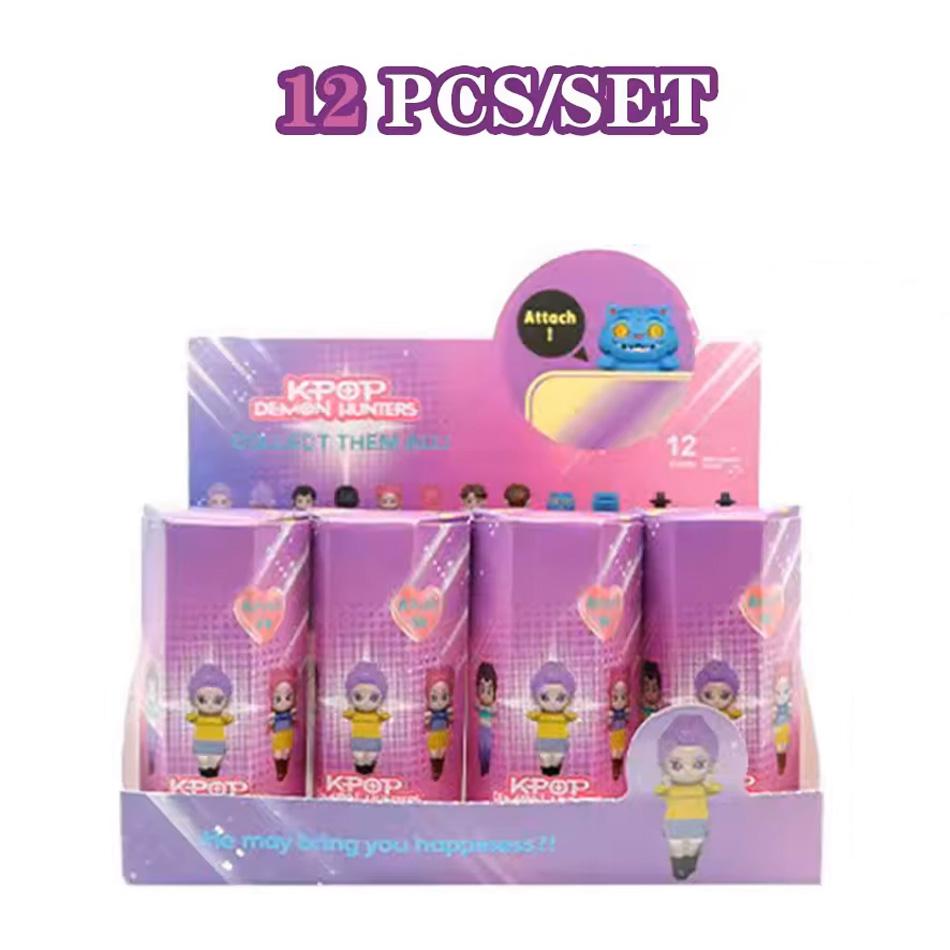 Anime KPop Devil Hunter Doll Vinyl Toy Rumi Mira Zoi Character Vinyl Mask Blind Box Ornament Toy Halloween Gift