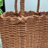 Imitation Rattan Storage Basket Plastic Woven Handbag New Hanging Baskets  Fruit