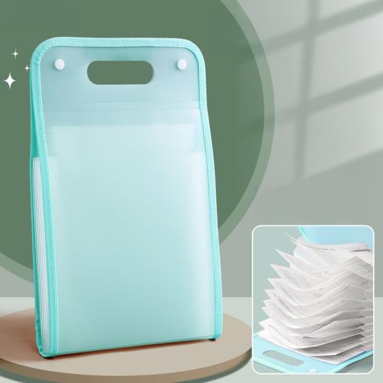 2 шт. Органайзер для аккордеонных файлов 13 карманов Портативный органайзер для документов и квитанций для файлов формата А4 Водонепроницаемая расширяющаяся папка-органайзер Школьный портфель Офисные принадлежности