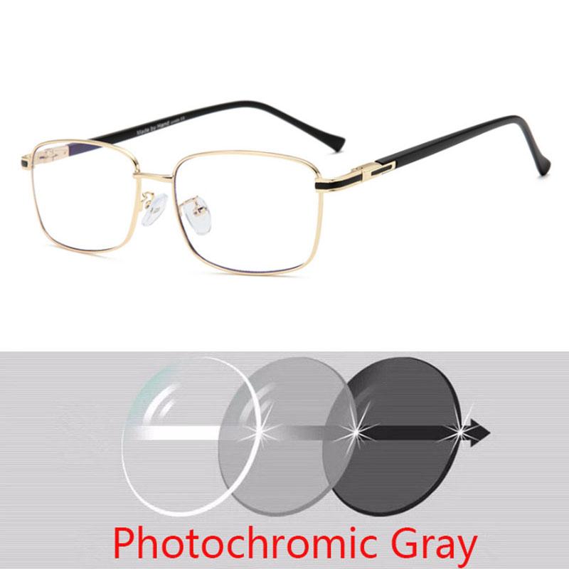 Квадратные очки Женские Мужские Металлические Очки Золотые Серебряные Миопия Оптические Очки Женские Прозрачные Очки 0 -0.5 -1.0 -2.0 До -6.0