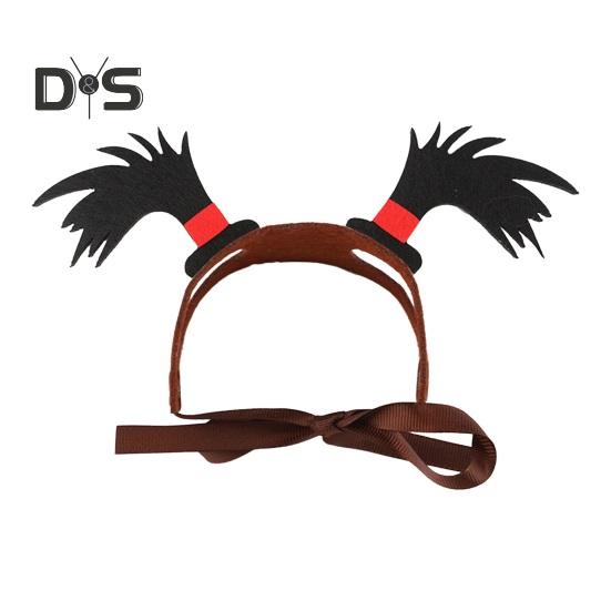 Halloween Dog Hairband Pet Cosplay Party Hair Hoop Dress-up Costume Accessories Funny Headband for Cats Dogs Parties Photoshoots Festivals