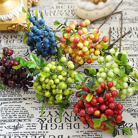 1 ветка, искусственные фрукты, ягоды, сделай сам, свадебная вечеринка, домашний декор для отеля, кафе, сада