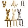 3 шт. Статуэтка сидящего кролика, настольное украшение, сувенирная фигурка животного, керамическая скульптура для