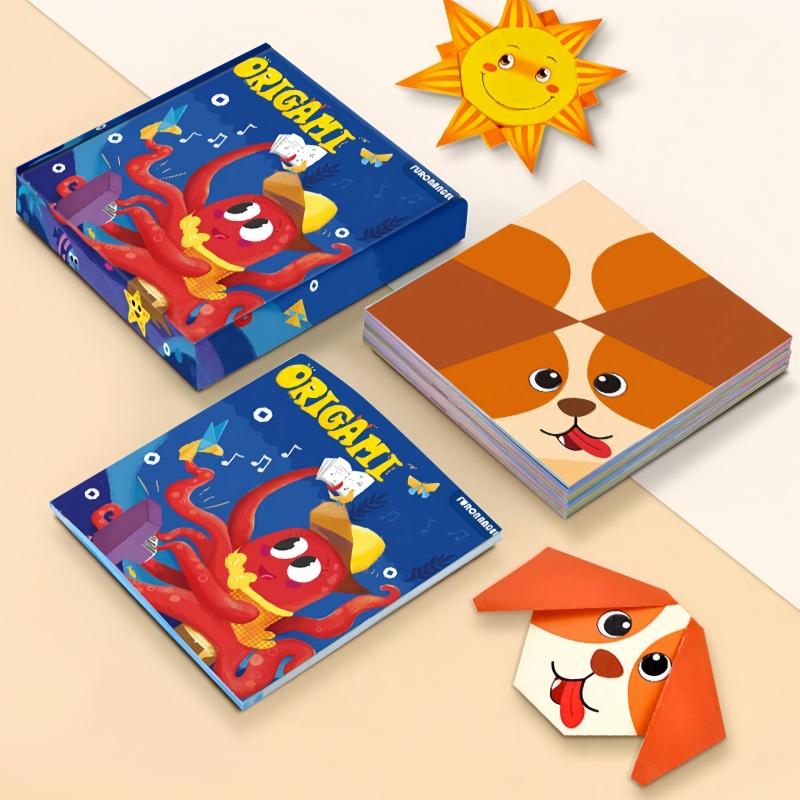 1 коробка/набор 96/108/152 шт. Книги для складывания бумаги для художественно-прикладной деятельности, включая вырезание бумаги, оригами, поделки
