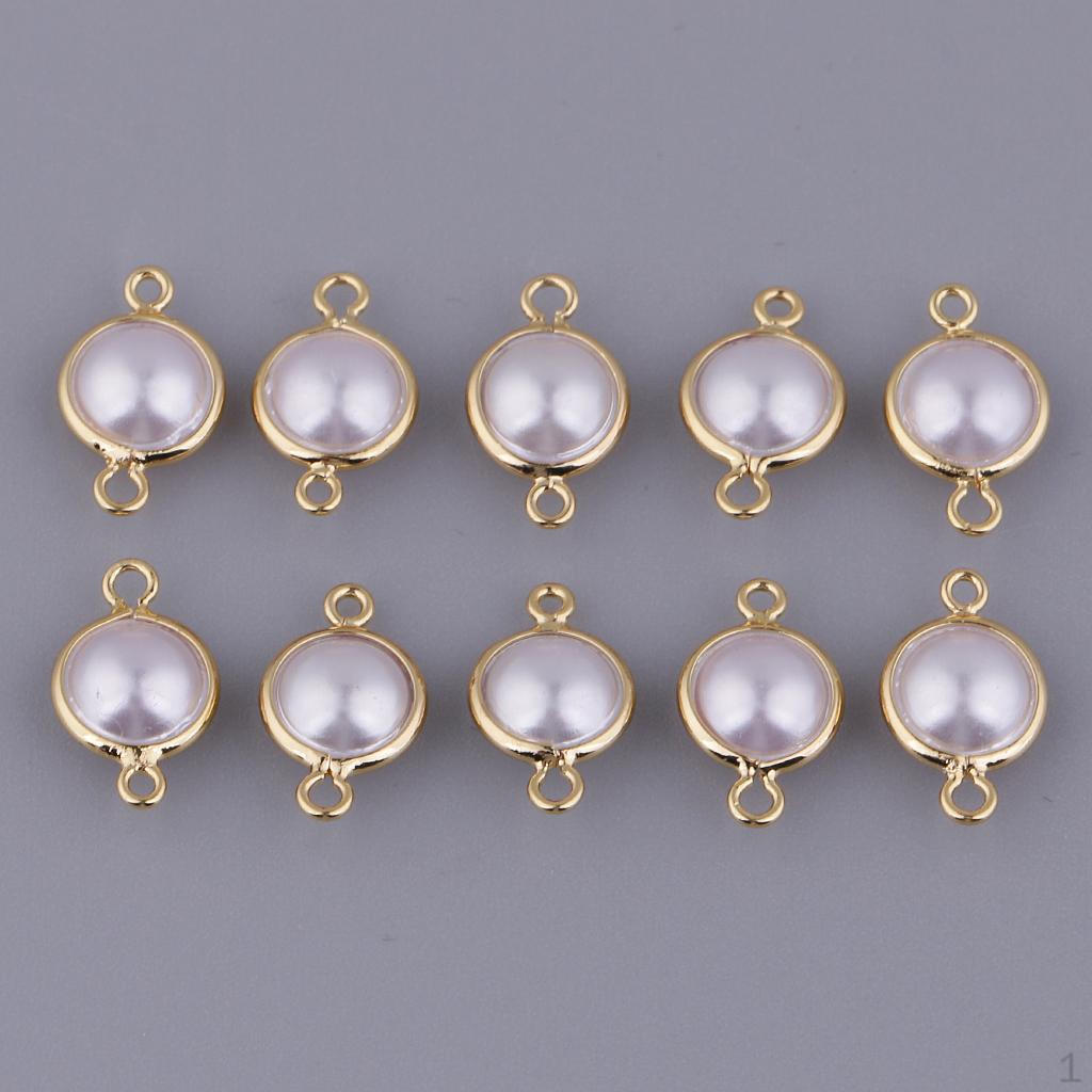 10 Коннектор-подвеска с кабошоном для изготовления браслетов и бижутерии своими руками