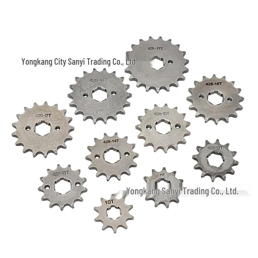 428 Type Motorcycle Engine Small Chain Sprocket, 10-19 Teeth Variable Speed Freewheel Modification Gear Parts