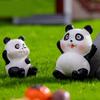 Resin Diy Panda Figurines Microlandscape Craft Set Miniature Tea Decor Party