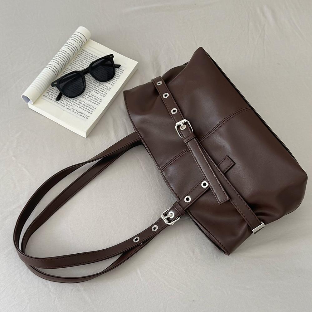 IELGY Ladies Underarm Bag Large Capacity Shoulder Tote Bag Commuter About Retro Motorcycle Bag