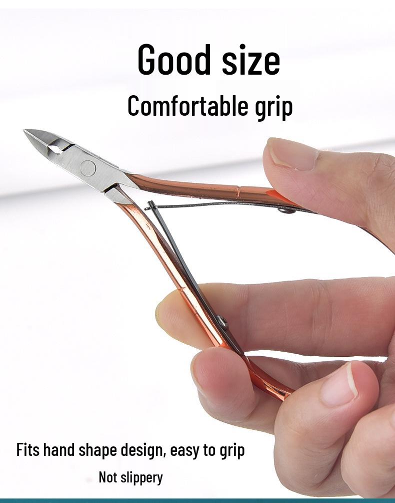 Rose Gold Stainless Steel Cuticle Remover & Pusher Manicure Tool Set