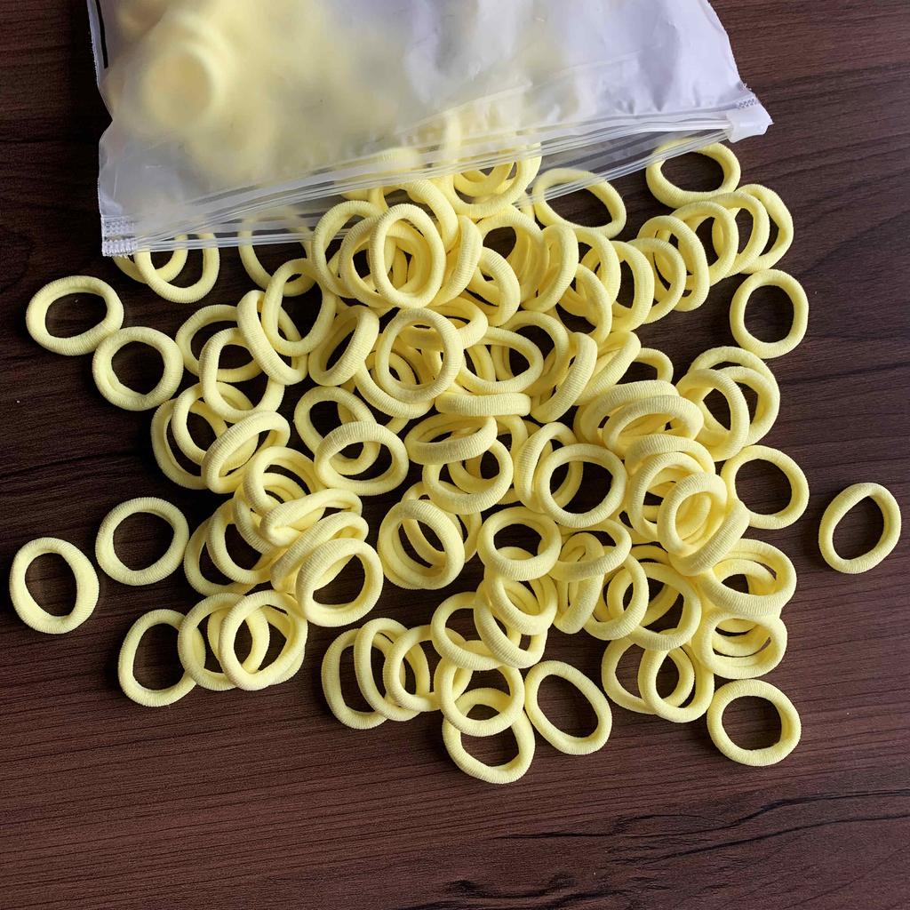 YANRONG 50PCS/Pack Girl Colorful Scrunchie Hair Accessoires Elastic Hair Ties Ponytail Holder Hair Band Headbands Fashion Headwear