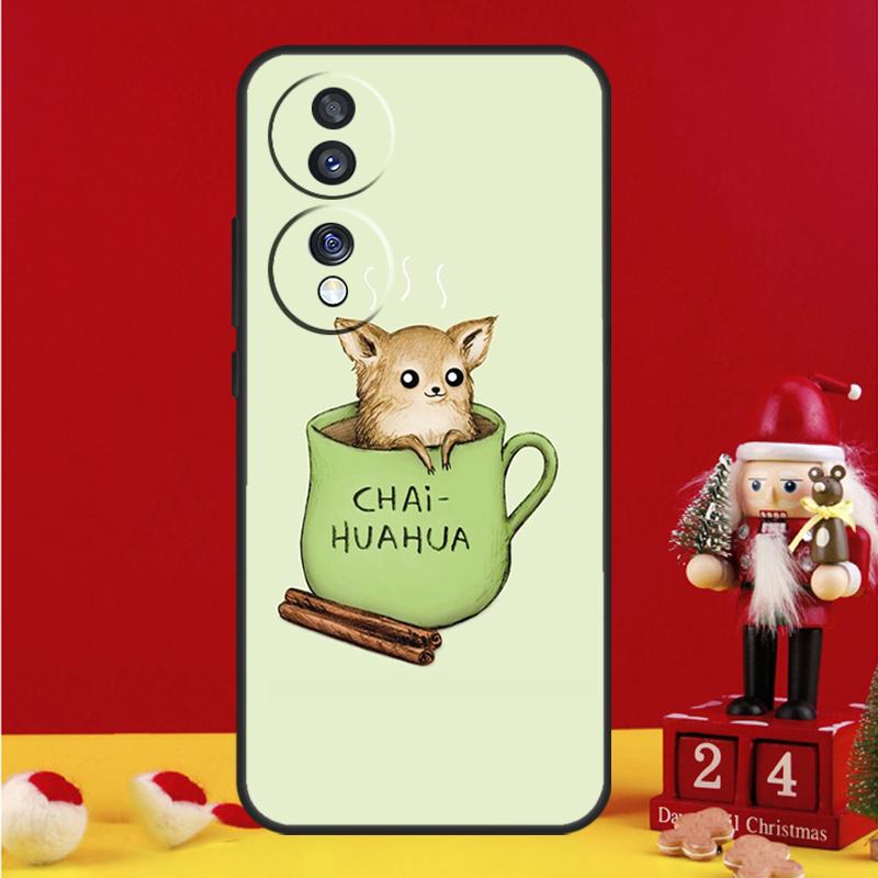 Чихуахуа Лицо Цветочный Чехол для Собаки для Honor X8a X9a X7a X6a X6 X7 X8 X9 X8b X9b 90 70 50 Magic 5 Pro Magic 6 Lite Чехол