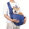 Дышащая и портативная переноска-переноска для маленьких домашних животных — сумка через плечо большой вместимости с регулируемым ремнем, идеально подходящая для путешествий и активного отдыха