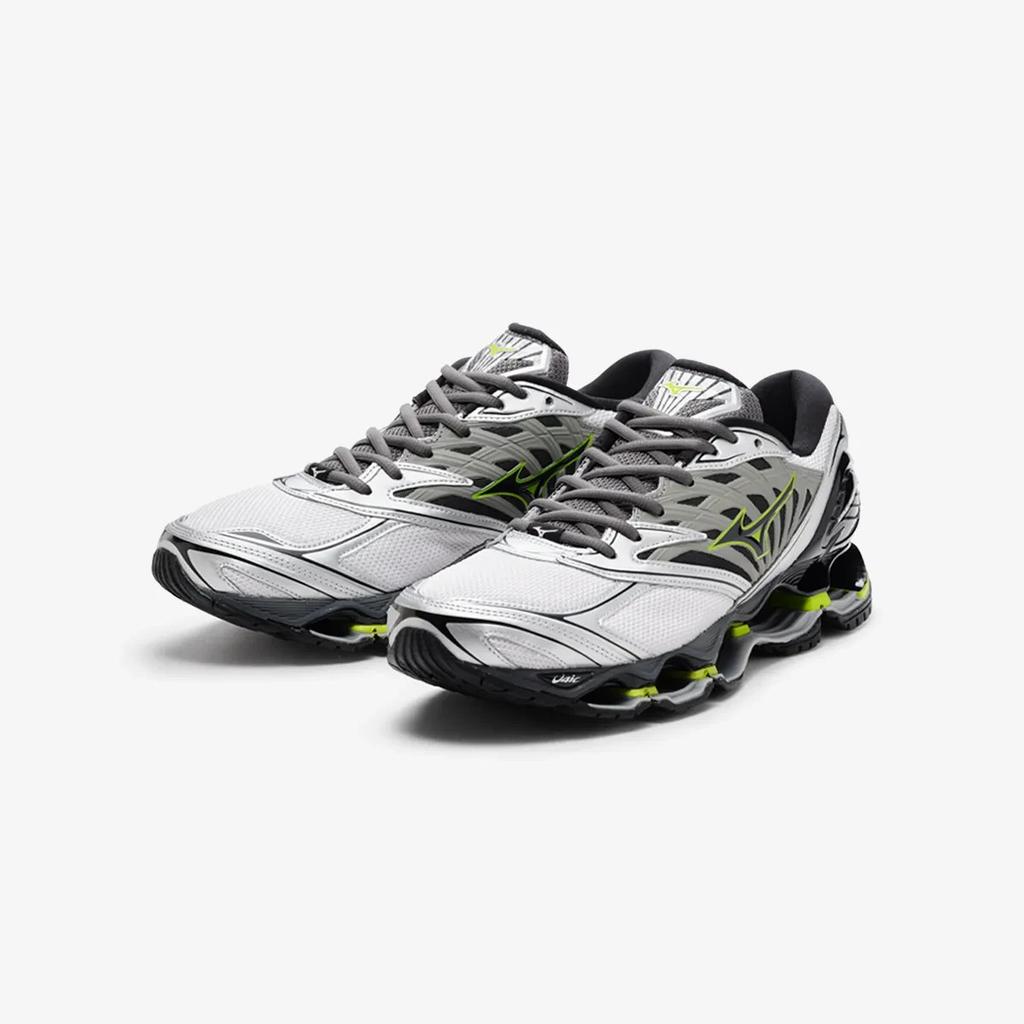 D1GA333711 Mizuno Wave Prophecy LS "Light Grey/Black/Lime Green" (Men's)