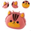 Кошелек с клипсой в виде животного из мультфильма, милый чехол для ключей, стильный декоративный практичный силиконовый держатель для денег