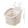 Plastic Hanging Baskets for Shower, Hanging Basket Organizer with Hooks, Rectangle Small Hanging Storage Basket