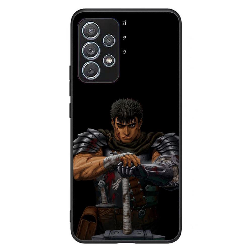 Чехол для телефона с аниме Berserk Guts для Samsung Galaxy A03s A10 A20 A21s A31 A40 A41 A42 A50 A51 A52 A70 A71 A72 A32 A82