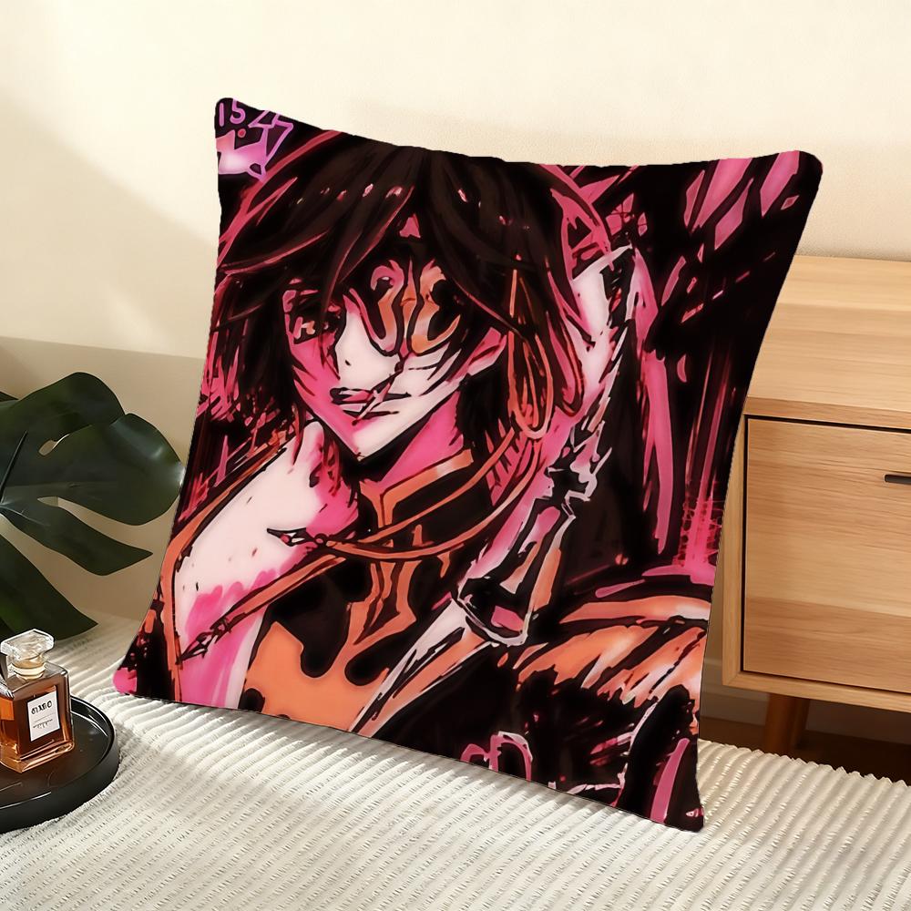 Anime CcODE GEASS Cushion Cover Soft Short Plush Pillow Cover Smooth Cozy Texture Aesthetic Cushion Case Home Decor