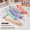 Durable Breathable Mesh Pencil Pouch See Through Design Smooth Zipper Hanging Hook for Kids Birthday Stationery Gifts