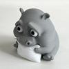 Грустный малыш бегемот 3D печатный бегемот орнамент миниатюрная фигурка бегемота настольное коллекционное украшение бегемота для домашнего офиса