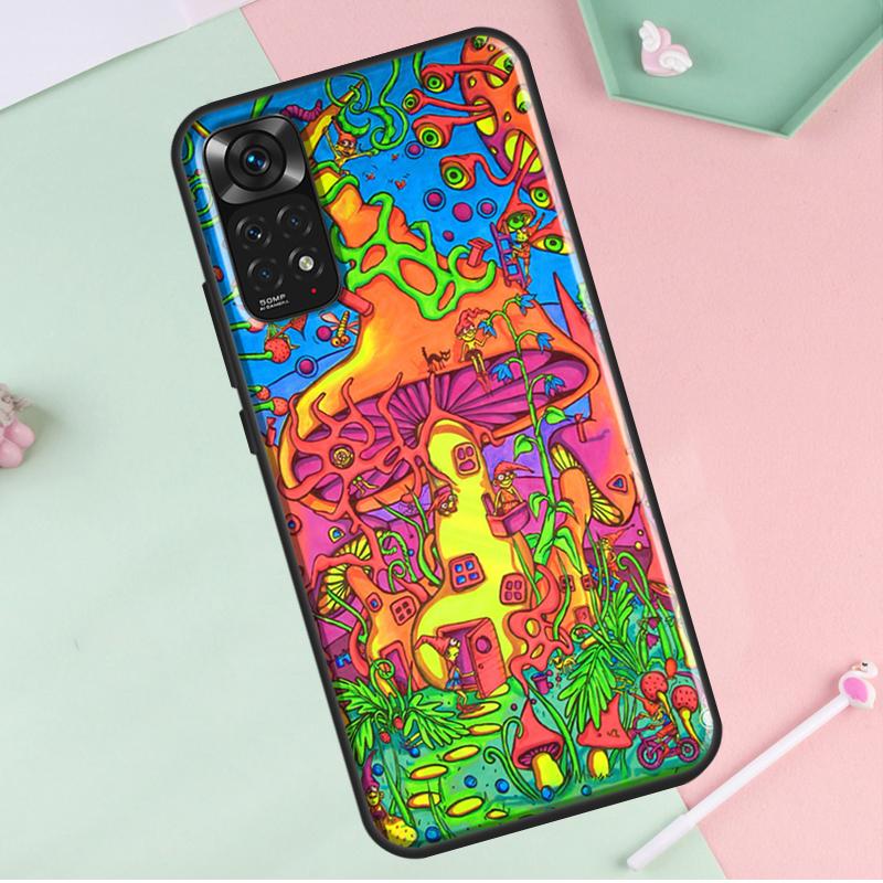 Psychedelic Trippy Art For Redmi Note 12 Pro Plus Cover For Redmi Note 10 8 9 11 Pro 12S 11S 10S 9S 9C 10C 12C Case