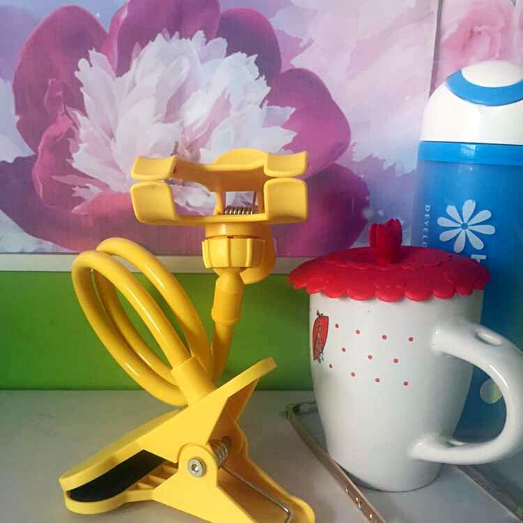 Универсальный вращающийся держатель телефона на прикроватной тумбочке с двойным зажимом