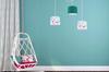 Children's loft ceiling hanging lamp with spider lampshade
