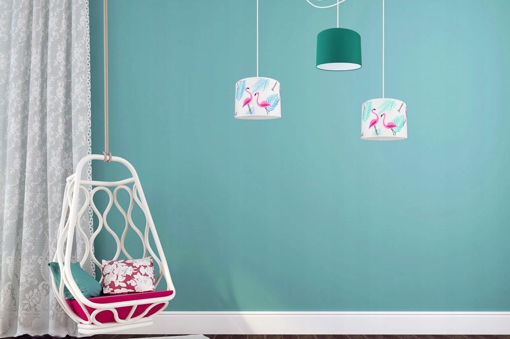 Children's loft ceiling hanging lamp with spider lampshade